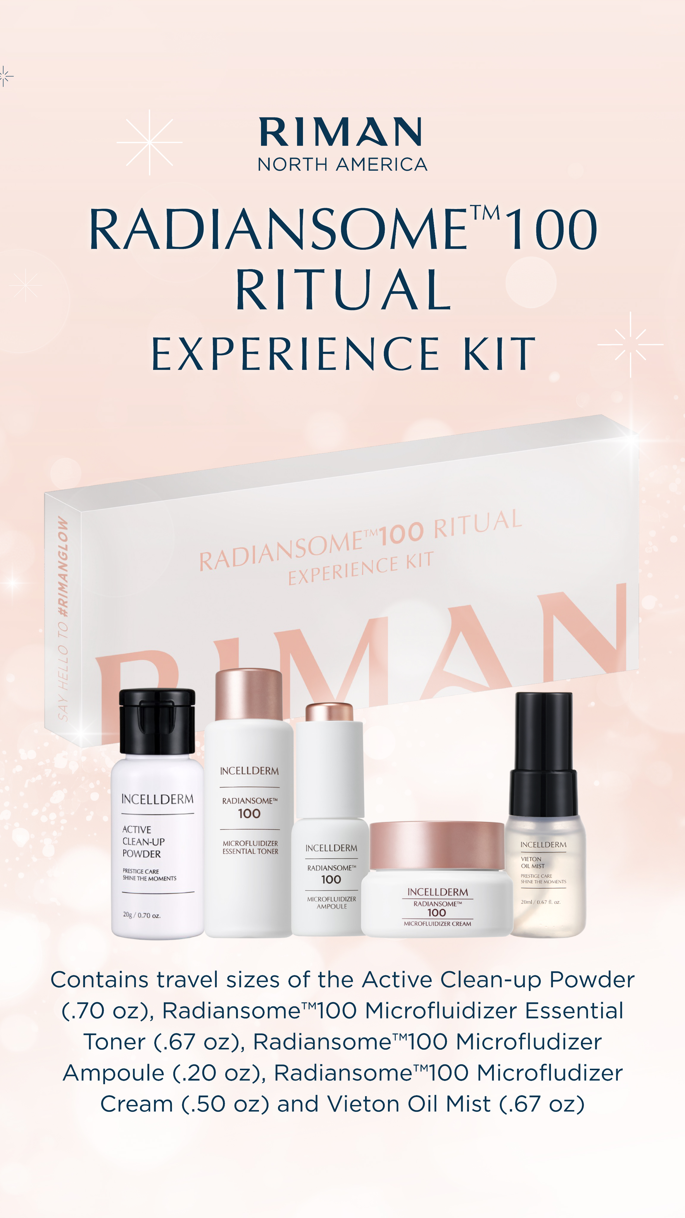 トライアルセット・サンプル RIMAN EXPERT RITUAL EXPERIENCE KIT Incellderm Products